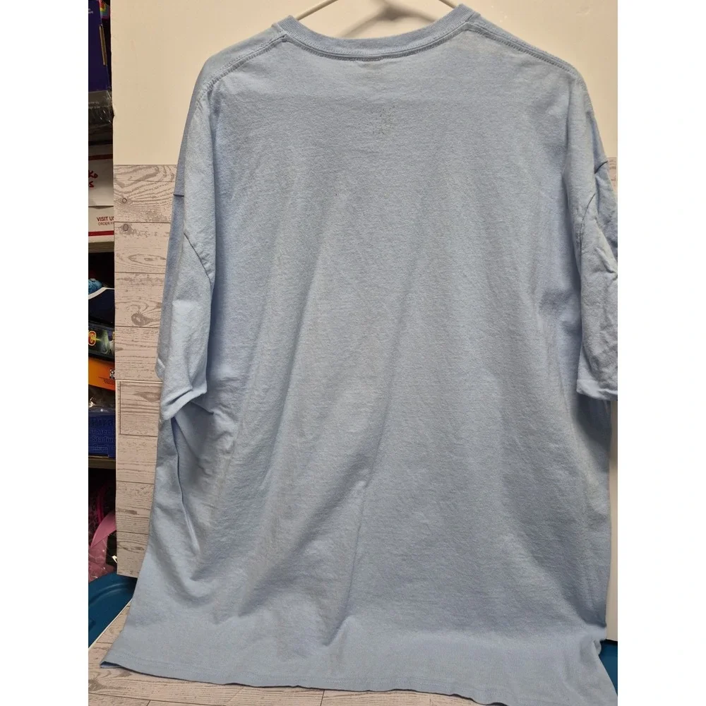 THE BEATLES T SHIRT size 2 Xl Light Blue FAB 4 John,Paul,Ringo And George